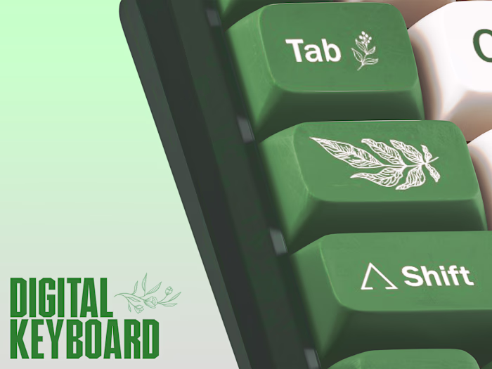 Green Digital Keyboard - Personal