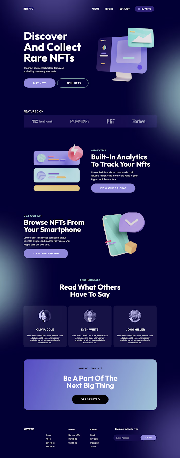 High-Conversion NFT Marketplace Website Redesign