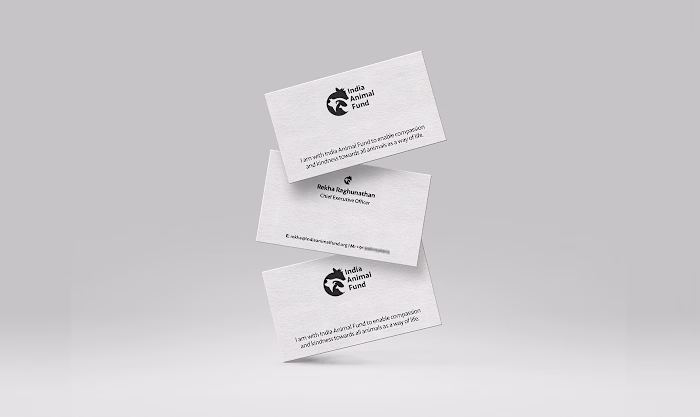 Visiting Card Design – India Animal Fund