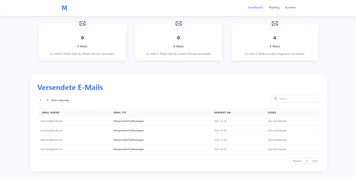 Protocol Tracker web app for cooling technology company
