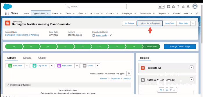 Dropbox Integration with Salesforce