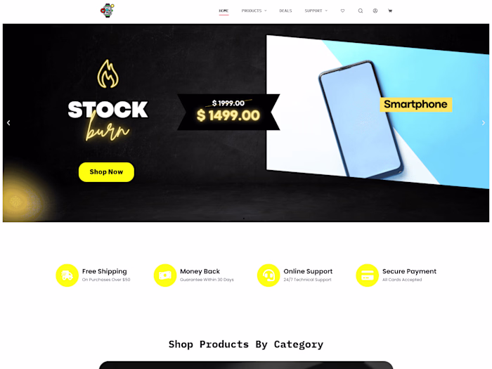 Electronics Store Website