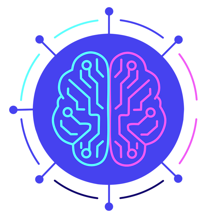 AI brain circuit icon