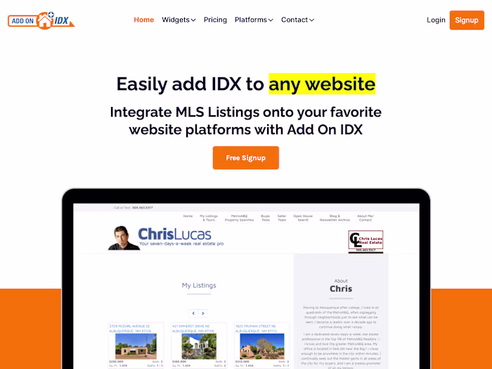 Add On IDX