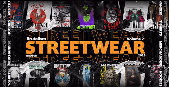 I will design a streetwear collection or merch for your brand