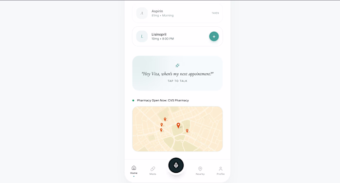 VitaVoice: Voice-First Health Assistant
Never miss