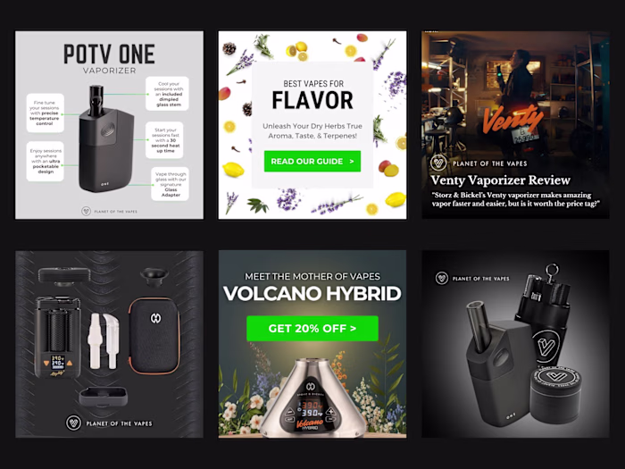 Shopify PDPs and lifecycle design for Planet of the Vapes