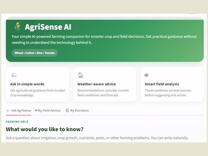 Built an AI-powered agronomy advisor
