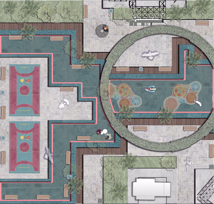 Zero-Carbon Car-Free Neighborhood Design