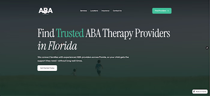 Florida ABA Support {Branding & Lead CRM Integration}