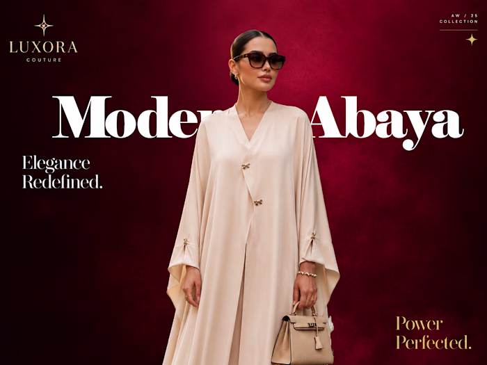 Modern Abaya Luxury Fashion Campaign