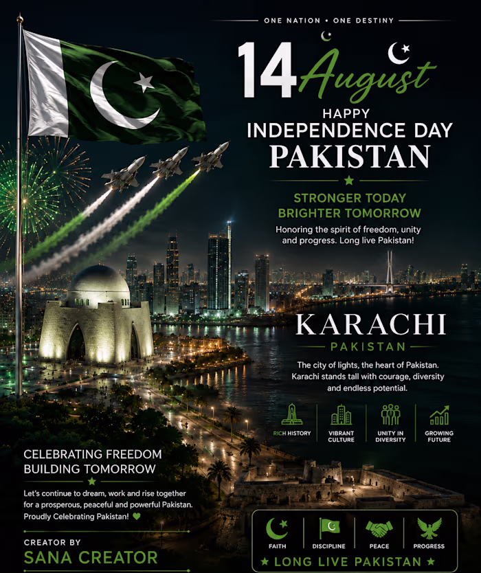Celebrating Pakistan’s Independence Day
A creative