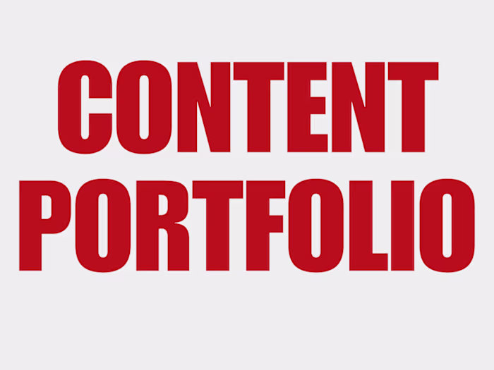 Content Portfolio 