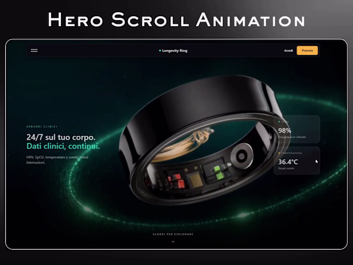Scroll Animation Longevity Ring