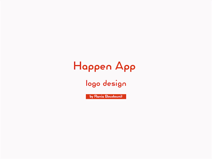 Happen App - Creative Brand Identity Created by Me