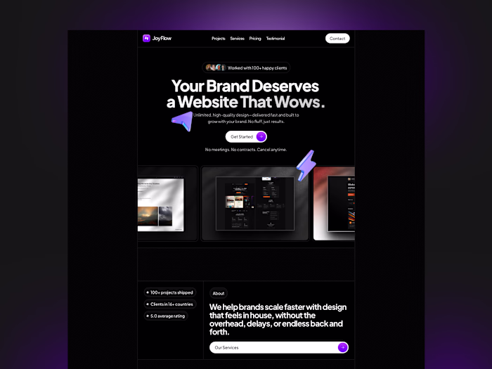 JoyFlow - Agency Website