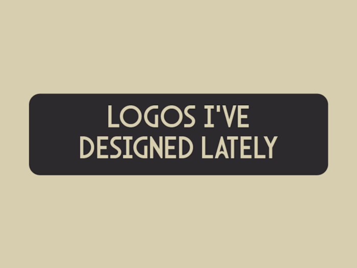 All the logos I designed