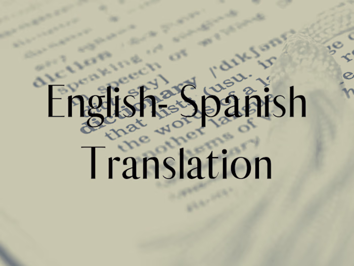 English - Spanish Translation