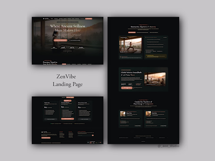 ZenVibe a landing page for