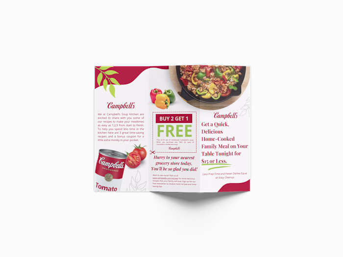 Campbell's Recipe Brochure Design 