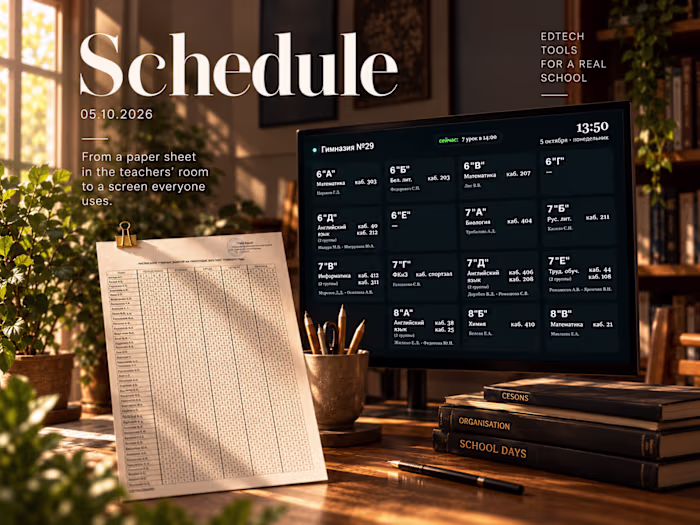 School Timetable Display System