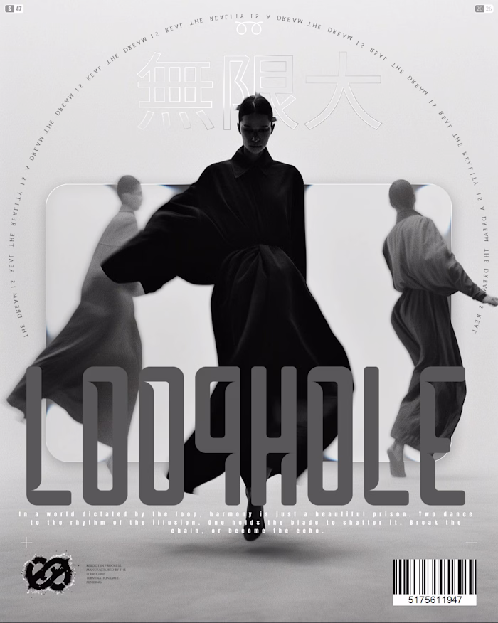 Sci-fi poster layout created entirely