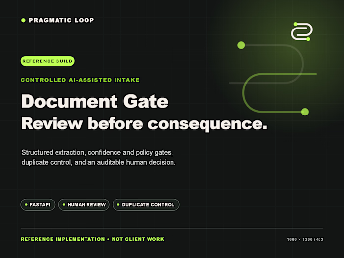 Document Gate - Controlled AI-Assisted Intake