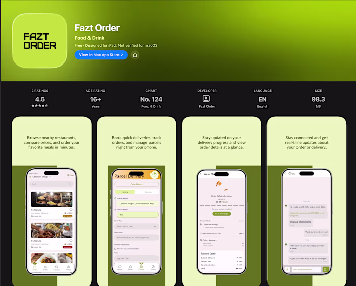 Fazt Order is an upcoming