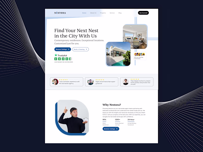 High-Conversion Real Estate Landing Page Design