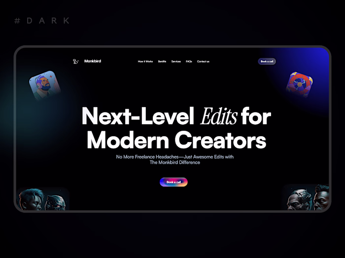 Monkbird | Custom Built Wix Studio Design and Development