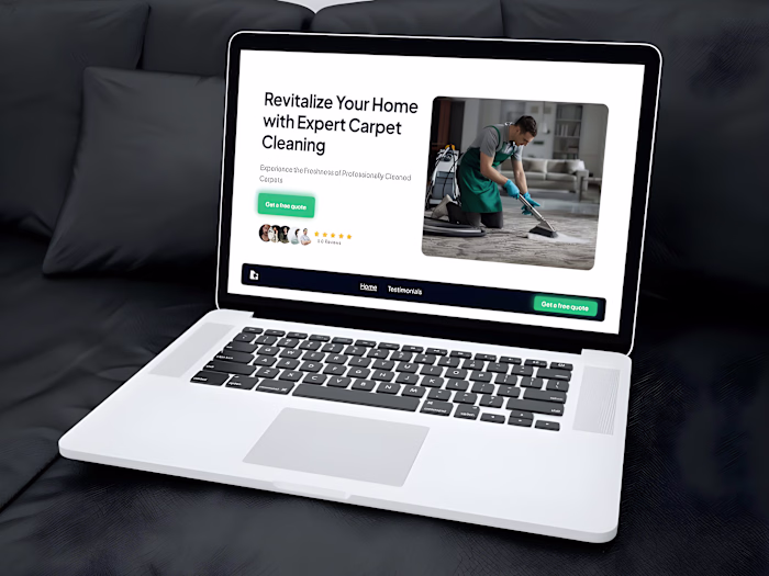 Carpet Cleaning  Landing page