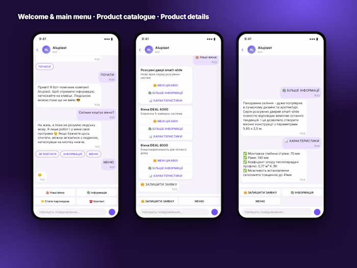 Aluplast — Viber bot · window systems