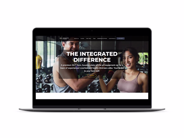 Website for Integrated Fitness