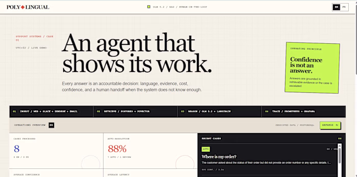 PolyLingual AI Support Automation Agent