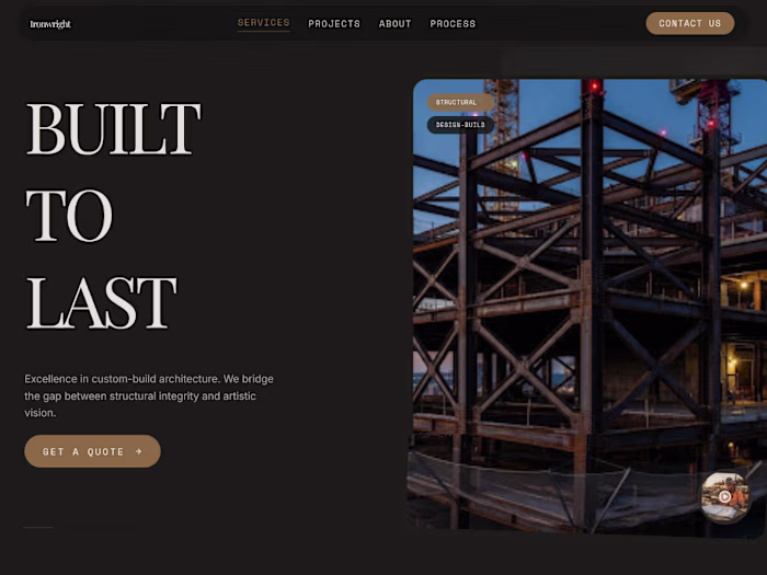 Ironwright Construction | Web Design