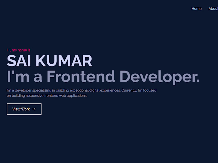 Simple Portfolio Website