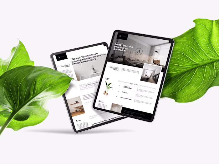 Interior website design