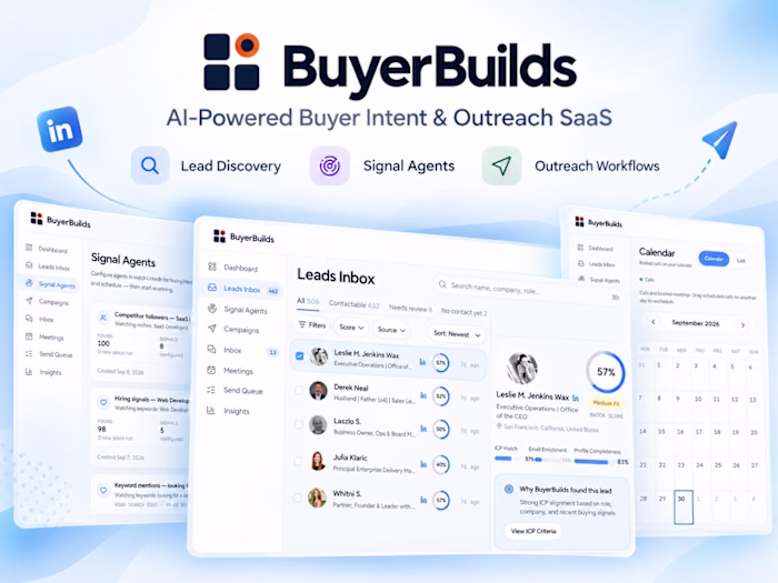 BuyerBuilds — AI-Powered Buyer Intent & Outreach SaaS