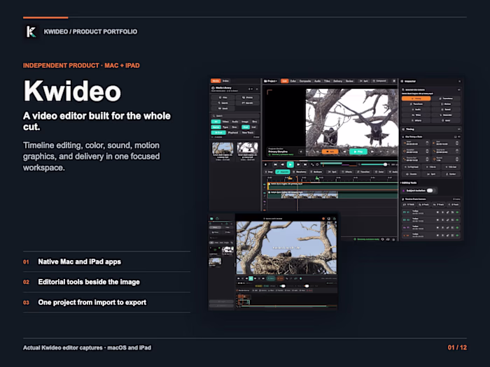 Kwideo: Native Video Editor for Mac and iPad