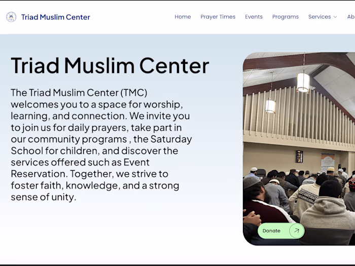 Website for Non-Profit Organization 