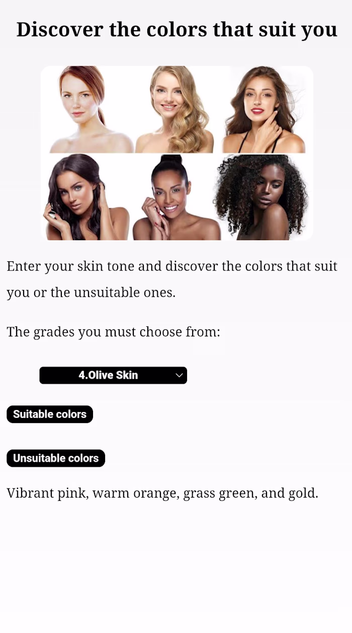 An interactive web application designed