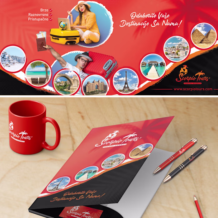 Scorpio Tours branding design /