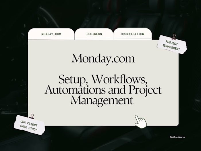 Business Project Management Optimization with Monday.com
