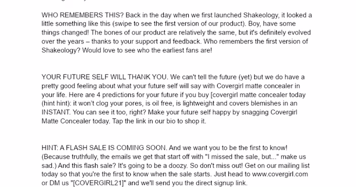 Product Copywriting Sample