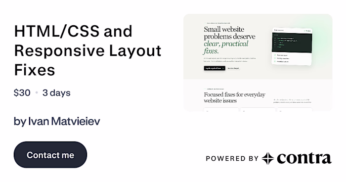 Responsive Website and JavaScript Fixes
