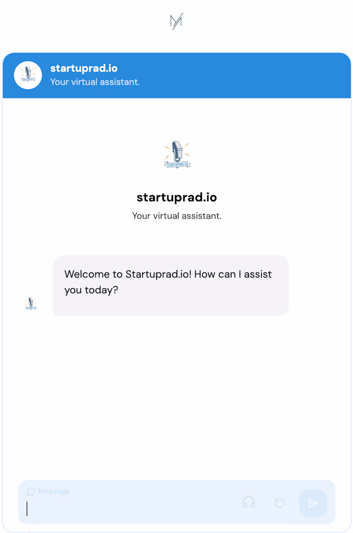 AI Chatbot Integration for Startuprad.io
