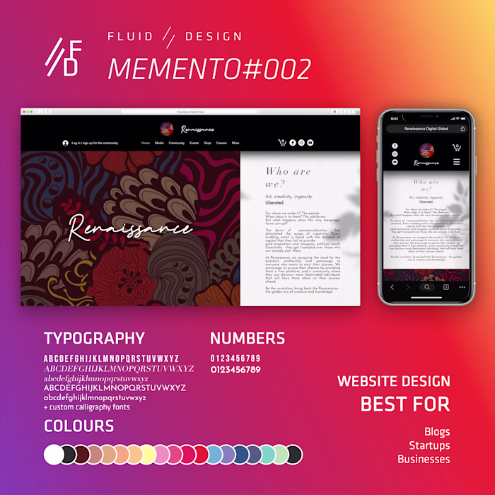 Web Design - MEMENTO#002