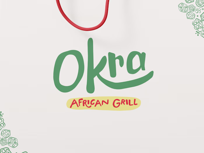 Okra African Grill (Menu & Packaging)