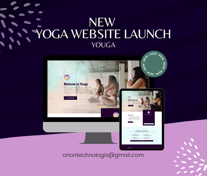 Landing Page Design For Youga