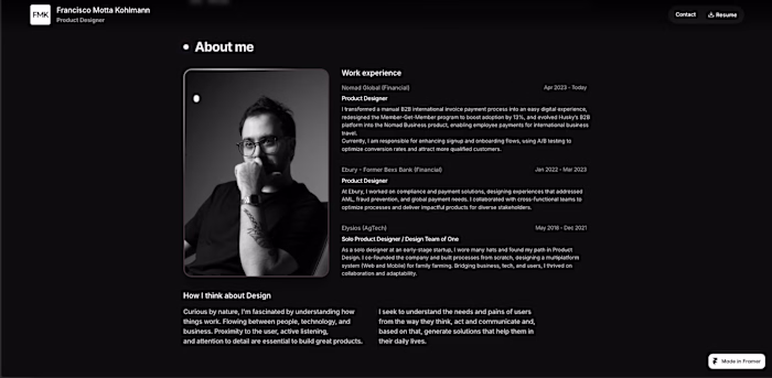 My website portfolio